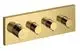AXOR-HG-AXOR-ShowerSolutions-Thermostatmodul-360-120-Unterputz-eckig-fuer-3-Verbraucher-Polished-Gold-Optic-10751990 gallery number 1